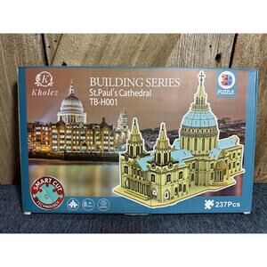 3D Wooden Puzzle Model Kit of St. Paul's Cathedral by Kholez Building Series